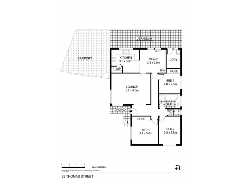 28 Thomas Street, Kangaroo Flat VIC 3555 Floorplan