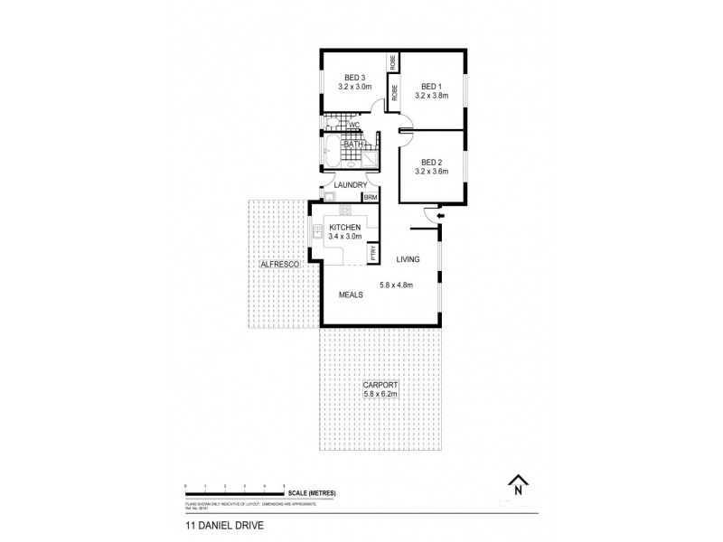 11 Daniel Drive, Golden Square VIC 3555 Floorplan