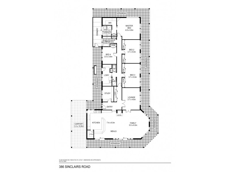 386 Sinclairs Road, Strathfieldsaye VIC 3551 Floorplan