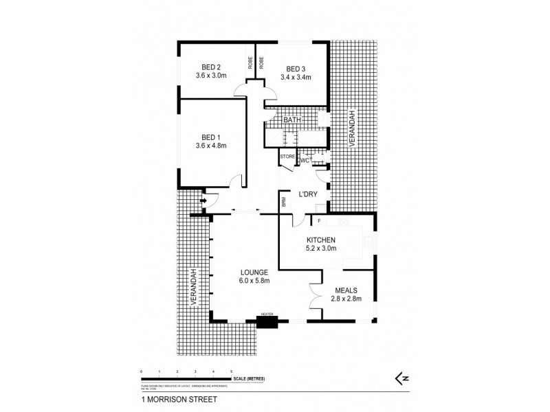 1 Morrison Street, Kangaroo Flat VIC 3555 Floorplan