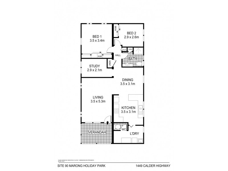 90/1449 Calder Highway, Marong VIC 3515 Floorplan