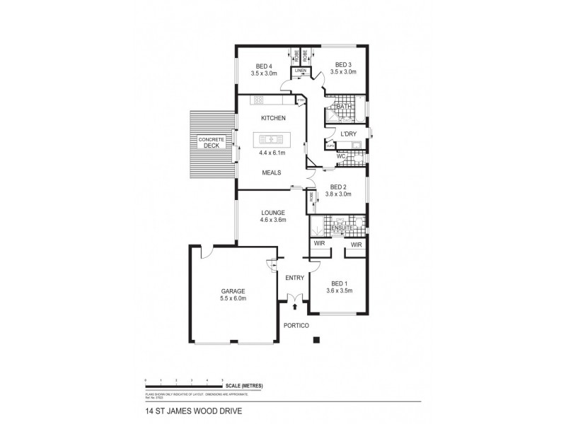 14 Saint James Wood Drive, North Bendigo VIC 3550 Floorplan