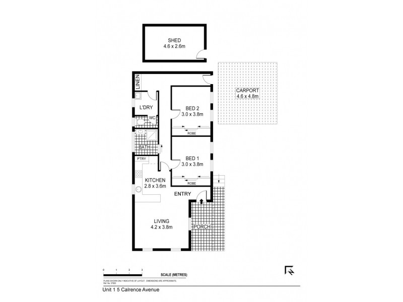 1/5 Clarence Avenue, Kennington VIC 3550 Floorplan