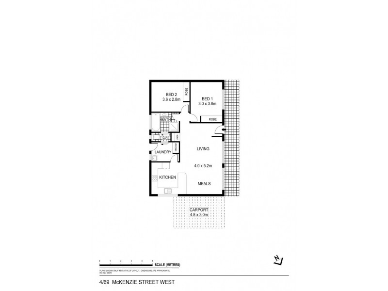 4/69 MacKenzie Street West, Golden Square VIC 3555 Floorplan