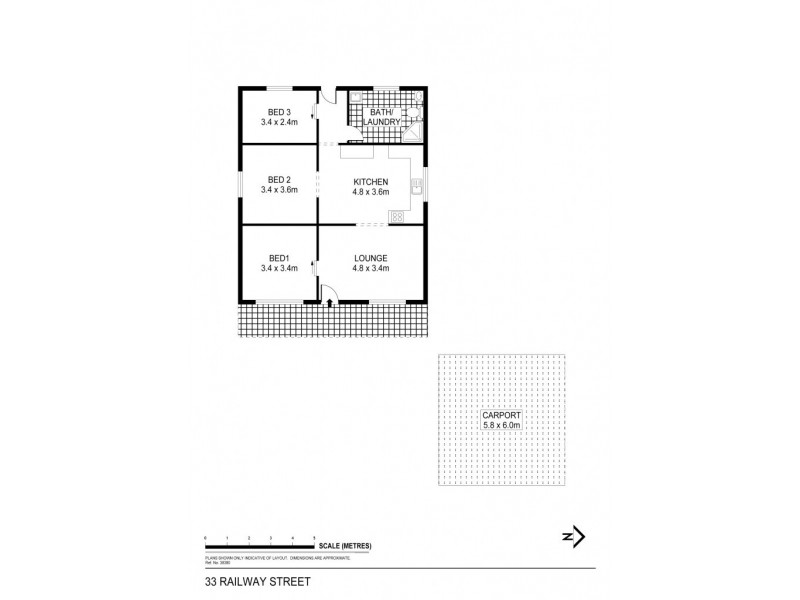 33 Railway Street, Kangaroo Flat VIC 3555 Floorplan