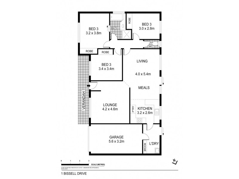 1 Bissell Drive, Golden Square VIC 3555 Floorplan