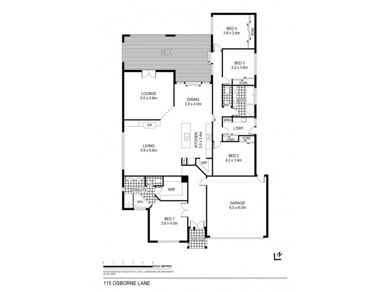115 Osborne Lane, Strathfieldsaye VIC 3551 Floorplan