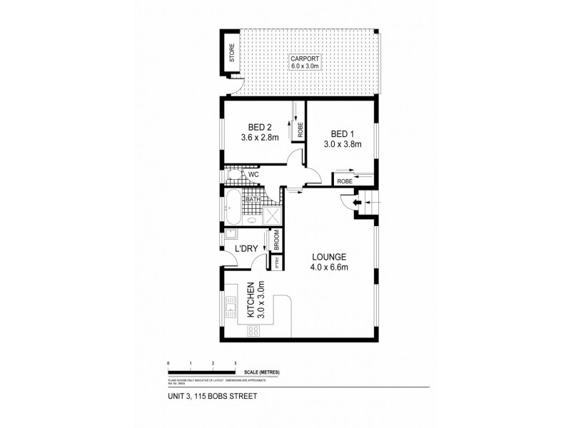 3/115 Bobs Street, White Hills VIC 3550 Floorplan
