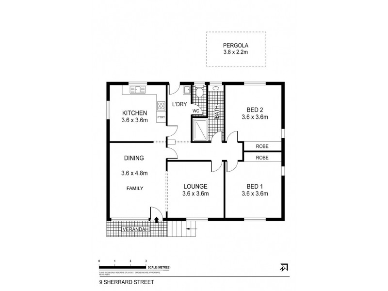 9 Sherrard Court, North Bendigo VIC 3550 Floorplan
