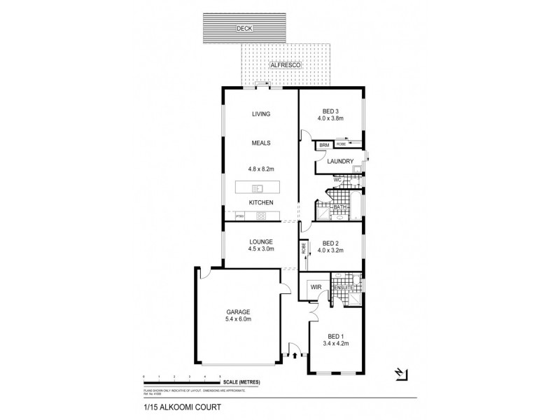 1/15 Alkoomi Court, Ascot VIC 3551 Floorplan