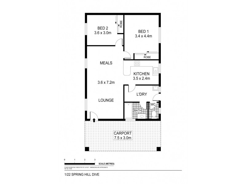 1/22 Spring Hill Drive, Spring Gully VIC 3550 Floorplan