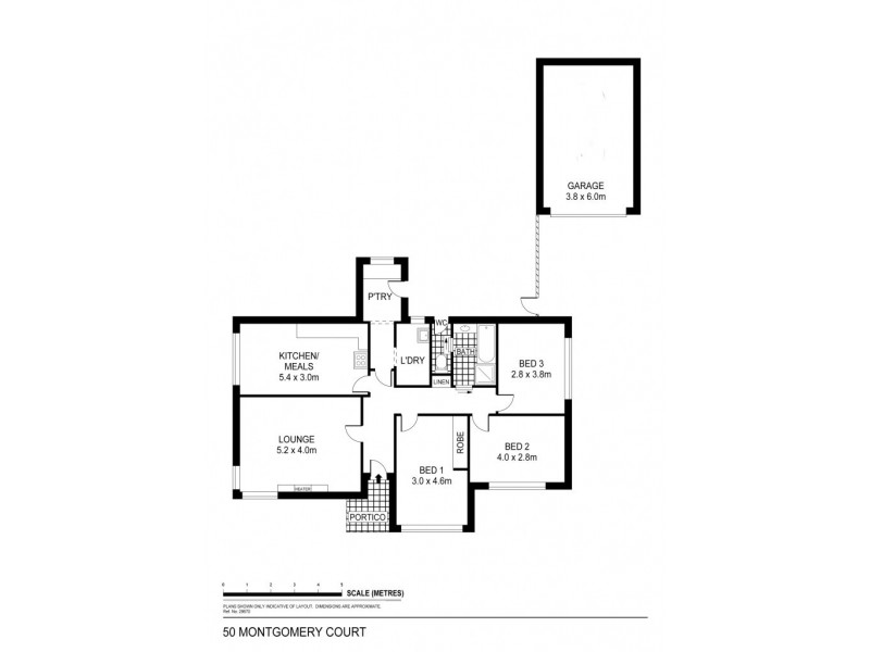 50 Montgomery Crescent, White Hills VIC 3550 Floorplan