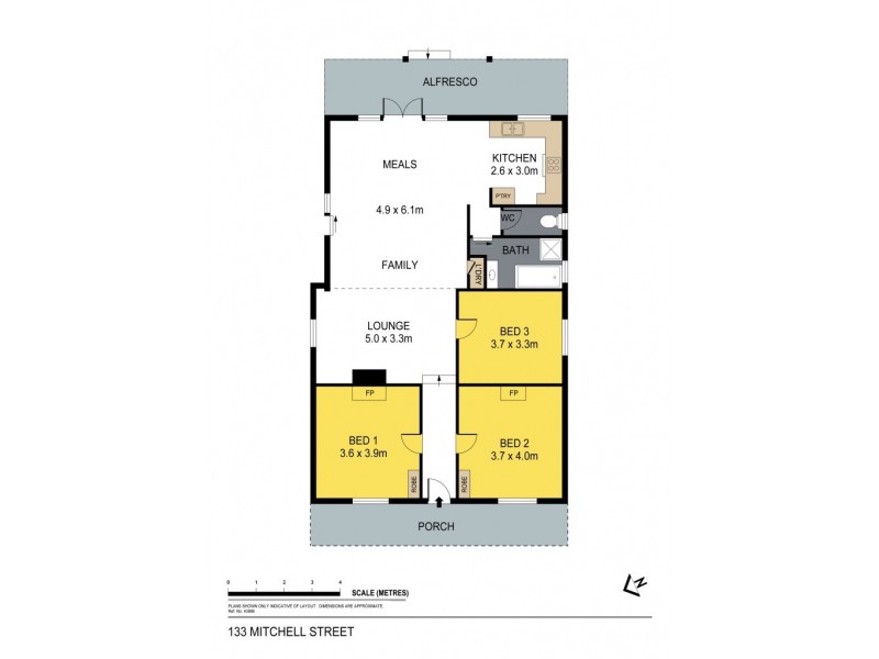 133 Mitchell Street, Bendigo VIC 3550 Floorplan