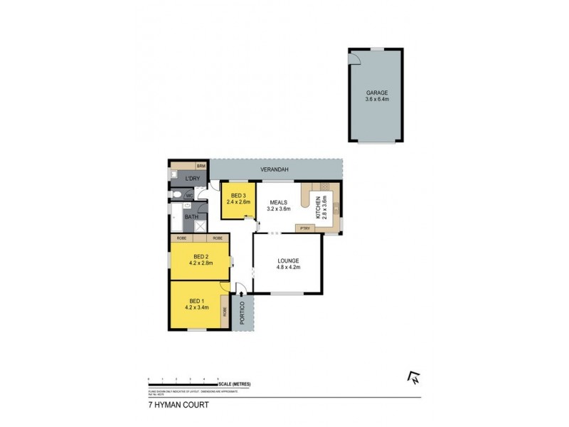 7 Hynam Avenue, Kangaroo Flat VIC 3555 Floorplan
