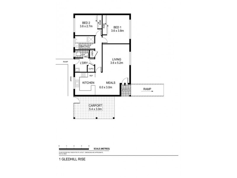 1 Gledhill Rise, Kangaroo Flat VIC 3555 Floorplan