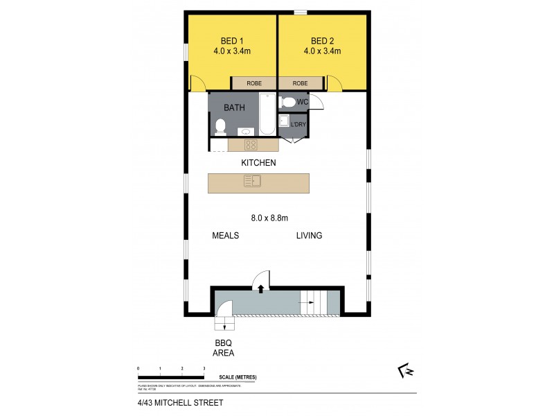 4/43 Mitchell Street, Bendigo VIC 3550 Floorplan