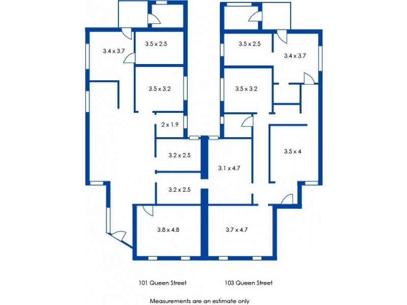 101 & 103 Queen Street, Bendigo VIC 3550 Floorplan