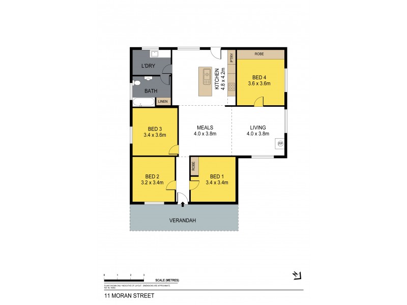 11 Moran Street, Bendigo VIC 3550 Floorplan