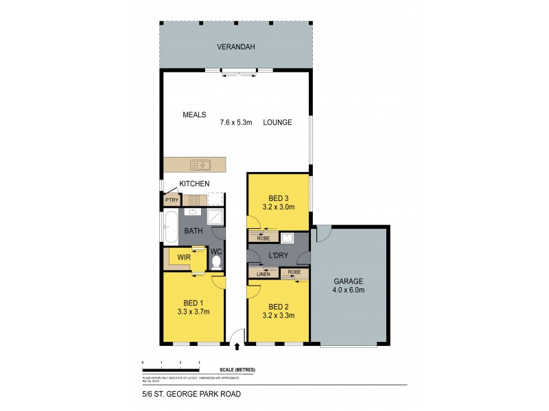 5/6 St George Park Drive, Kangaroo Flat VIC 3555 Floorplan