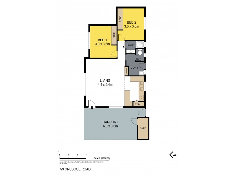 7/9 Crusoe Road, Kangaroo Flat VIC 3555 Floorplan