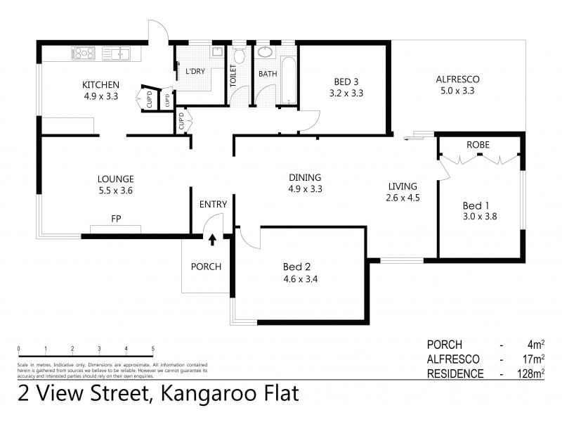 2 View Street, Kangaroo Flat VIC 3555 Floorplan