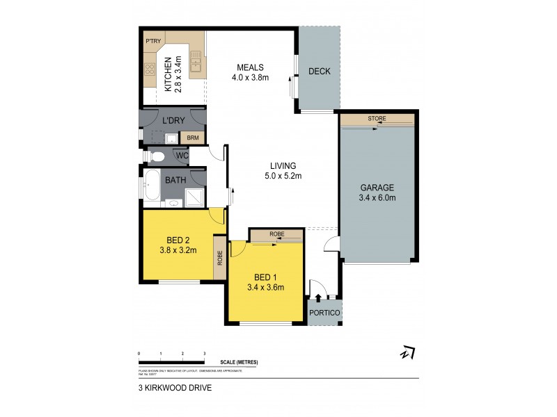 3 Kirkwood Road, Eaglehawk VIC 3556 Floorplan