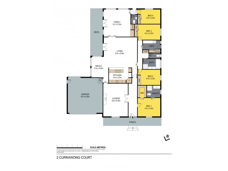 2 Currawong Court, Kennington VIC 3550 Floorplan