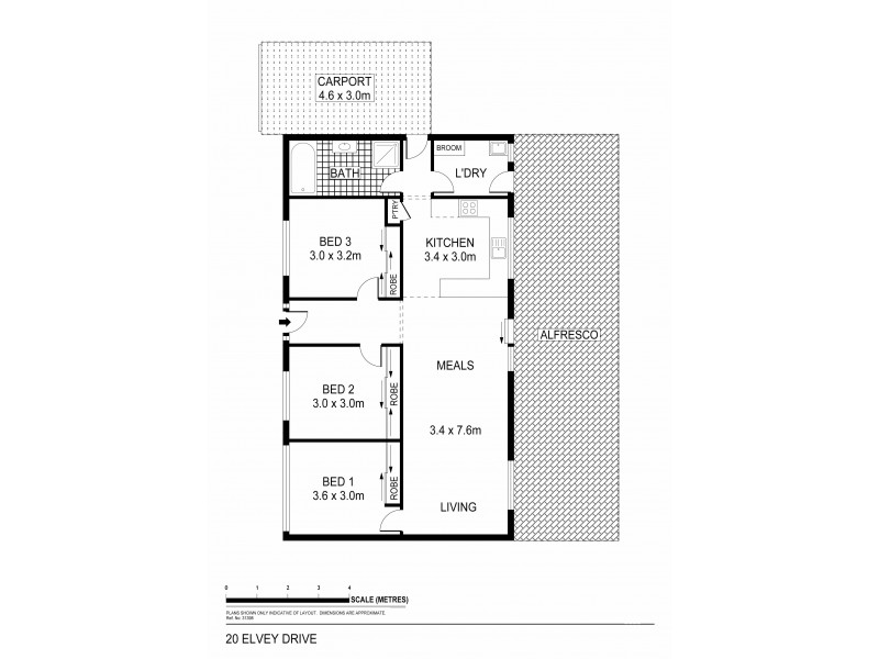 20 Elvey Drive, Kangaroo Flat VIC 3555 Floorplan