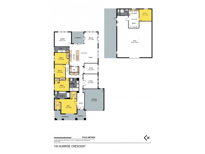 140 Sunrise Crescent, Lockwood South VIC 3551 Floorplan