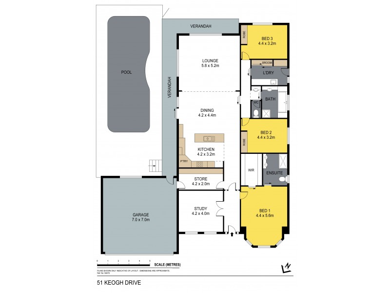 51 Keogh Drive, Spring Gully VIC 3550 Floorplan