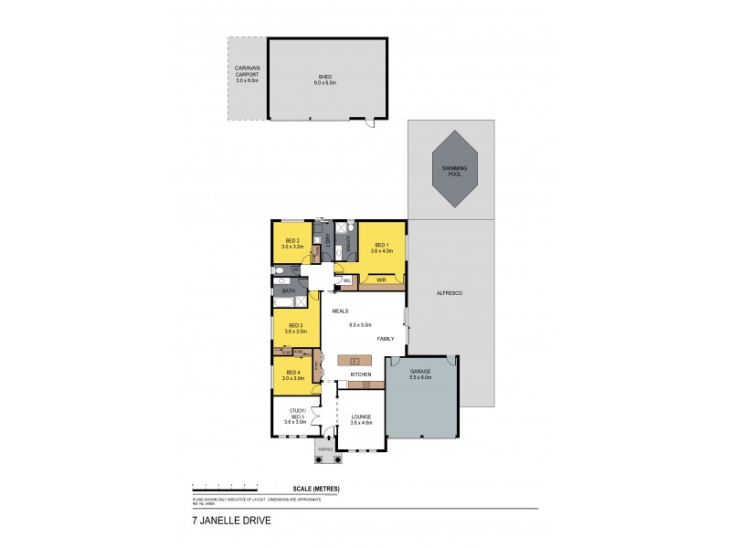 7 Janelle Drive, Maiden Gully VIC 3551 Floorplan