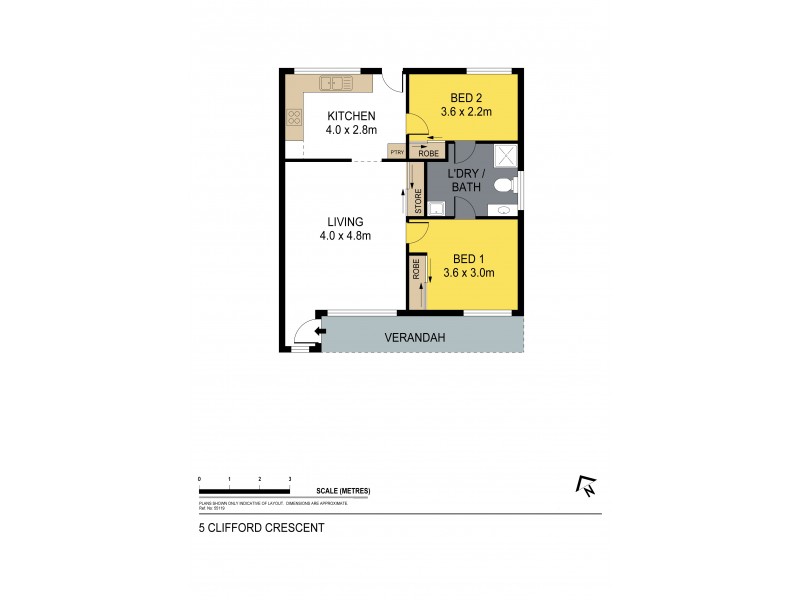5 Clifford Crescent, Spring Gully VIC 3550 Floorplan