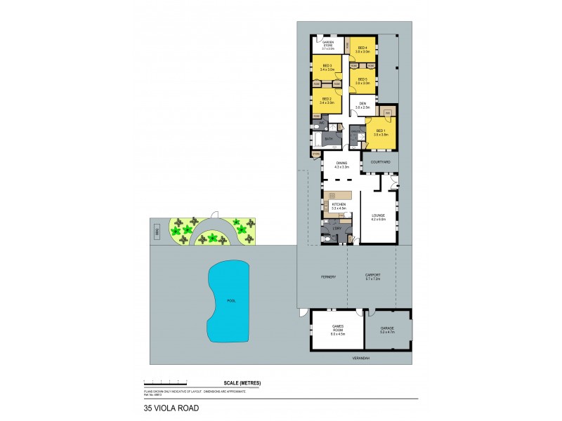 35 Viola Rd, Huntly VIC 3551 Floorplan