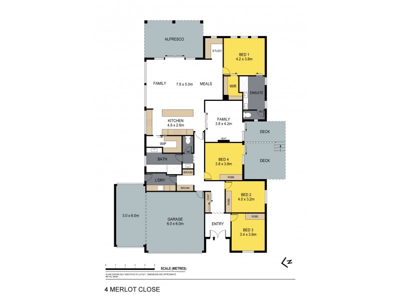 4 Merlot Close, Maiden Gully VIC 3551 Floorplan