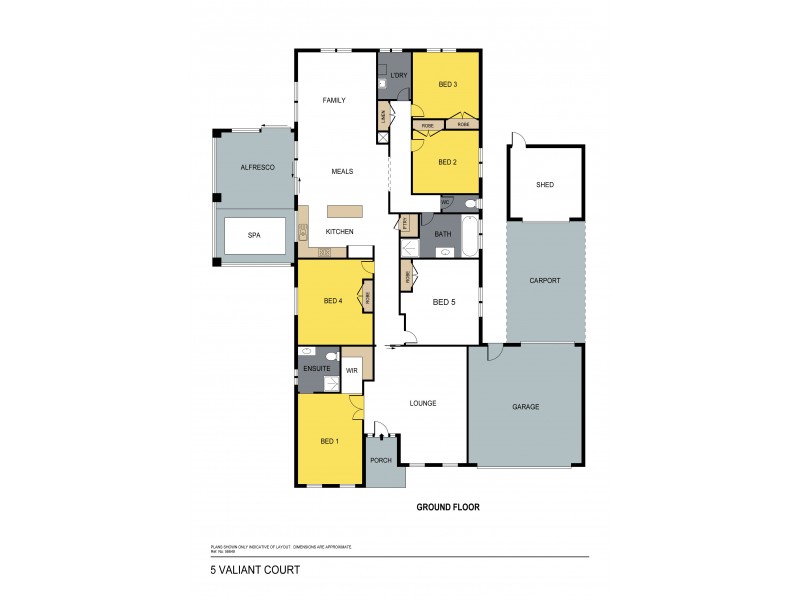 5 Valiant Court, Golden Square VIC 3555 Floorplan
