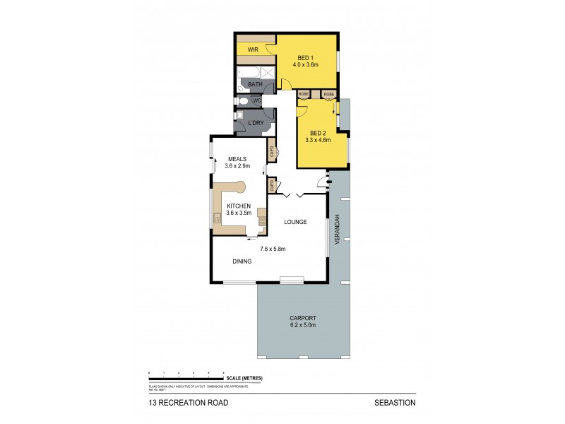 13 Recreation Road, Sebastian VIC 3556 Floorplan
