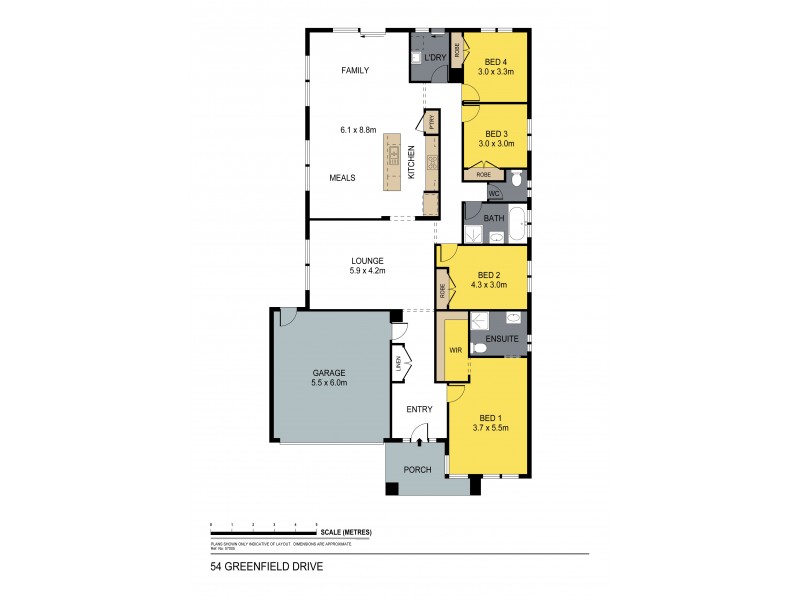 54 Greenfield Drive, Epsom VIC 3551 Floorplan