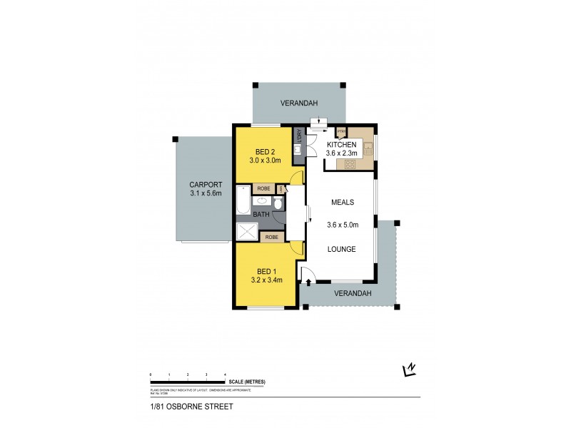1/81 Osborne Street, Flora Hill VIC 3550 Floorplan