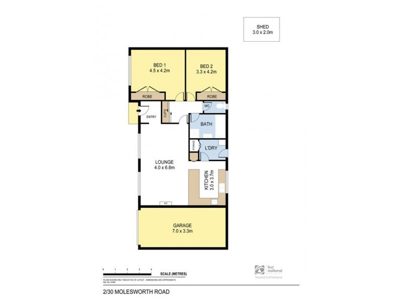 2/30 Molesworth Road, Kangaroo Flat VIC 3555 Floorplan
