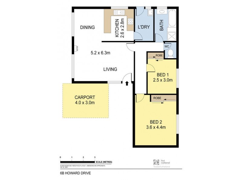 6b Howard Street, Quarry Hill VIC 3550 Floorplan