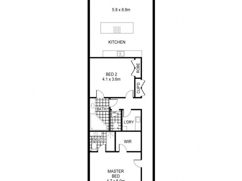 4/47 View Street, Bendigo VIC 3550 Floorplan