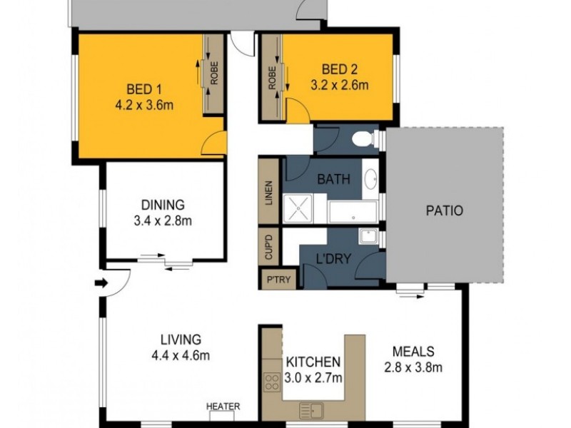 Unit 160 Cnr of The Outlook and Francis Street, Spring Gully VIC 3550 Floorplan
