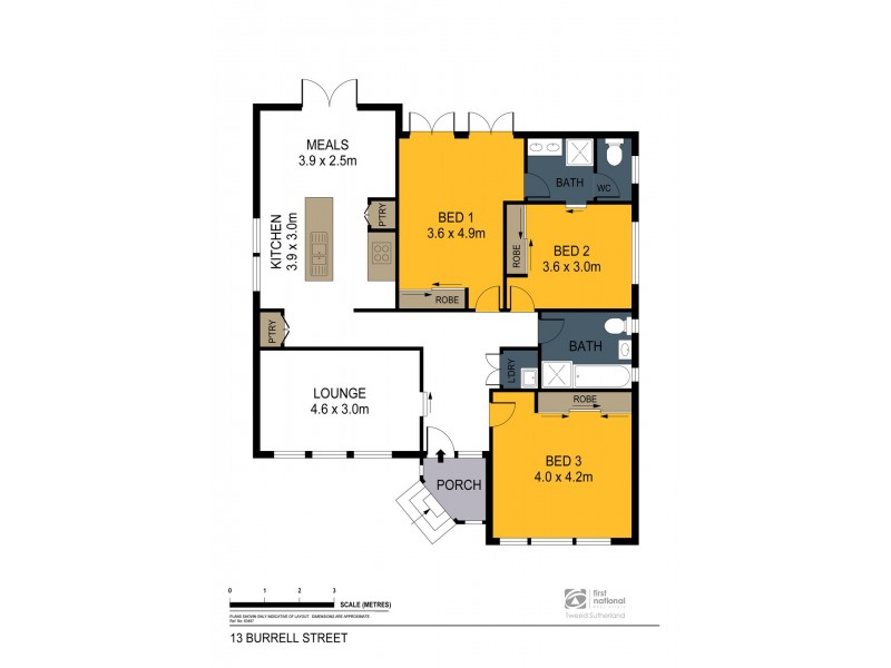 13 Burrell Street, Flora Hill VIC 3550 Floorplan