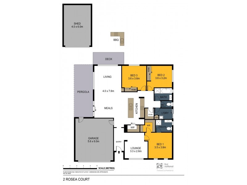 2 Rosea Court, Ascot VIC 3551 Floorplan