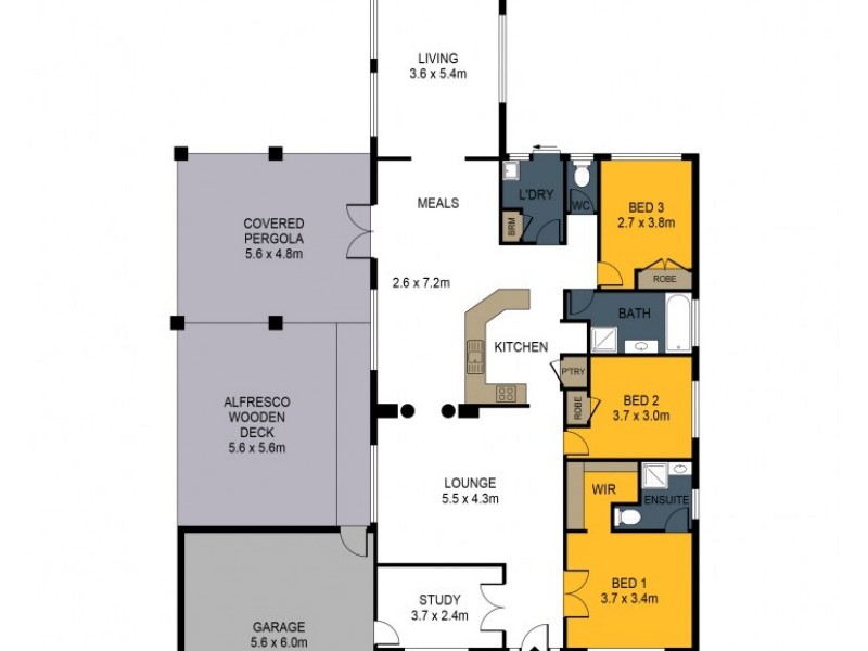36 Saxby Drive, Strathfieldsaye VIC 3551 Floorplan