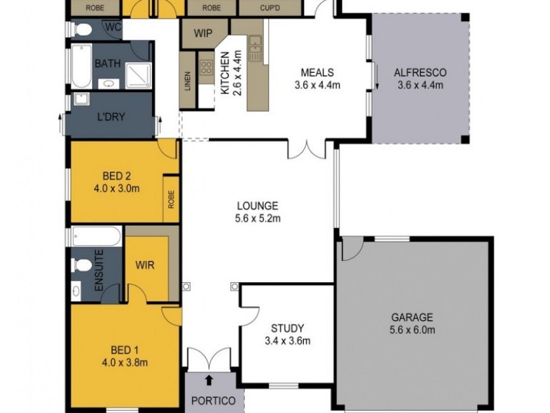 8 Lemon Gum Drive, Strathfieldsaye VIC 3551 Floorplan