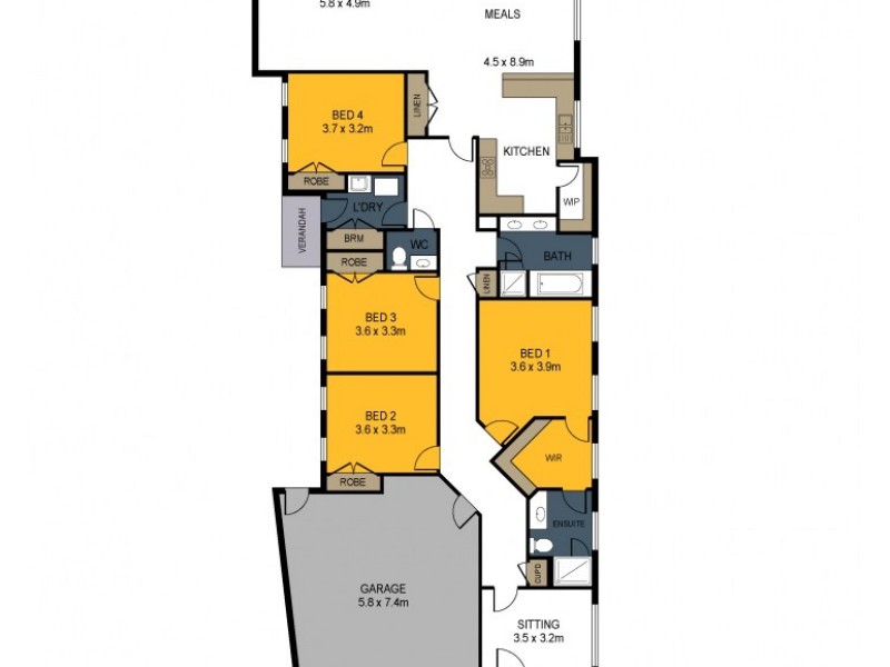 1/112a Osborne Street, Spring Gully VIC 3550 Floorplan