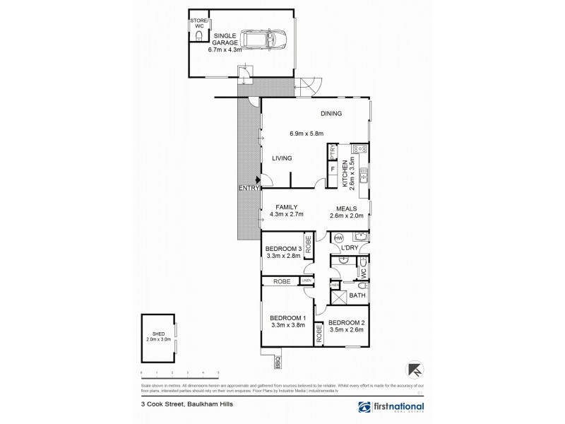 3 Cook Street, Baulkham Hills NSW 2153 Floorplan