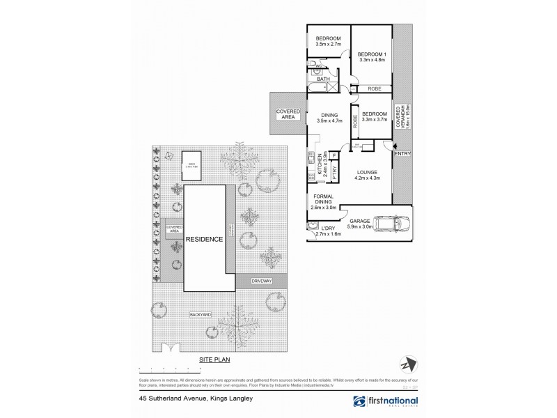 45 Sutherland Avenue, Kings Langley NSW 2147 Floorplan