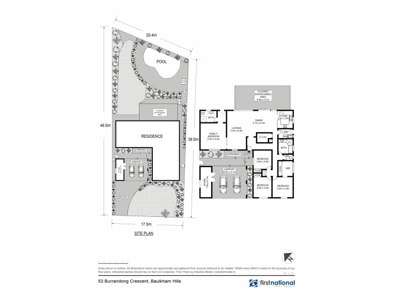 53 Burrandong Crescent, Baulkham Hills NSW 2153 Floorplan